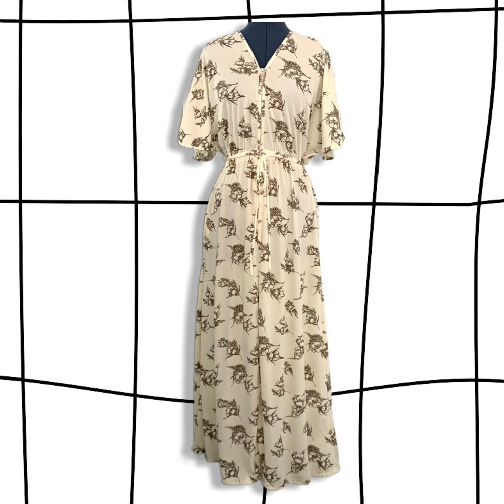 Vintage 70s grace babydoll lounge dress